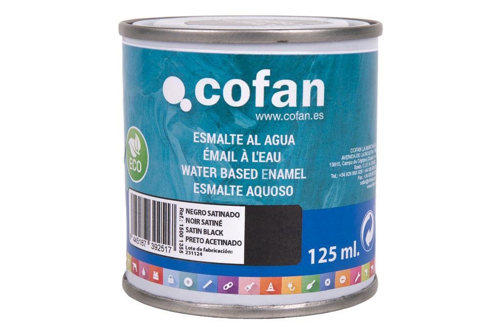 Esmalte Al Agua (125 Ml) Negro Satinado