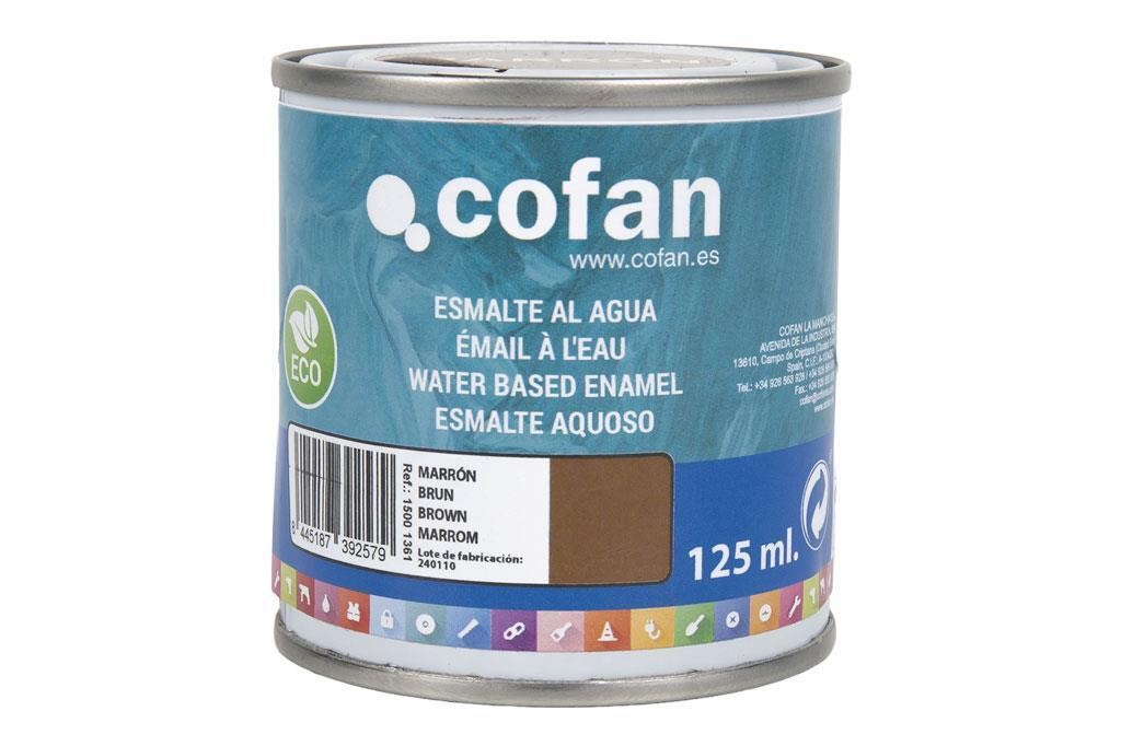 Esmalte Al Agua (125 Ml) Marrón Brillo