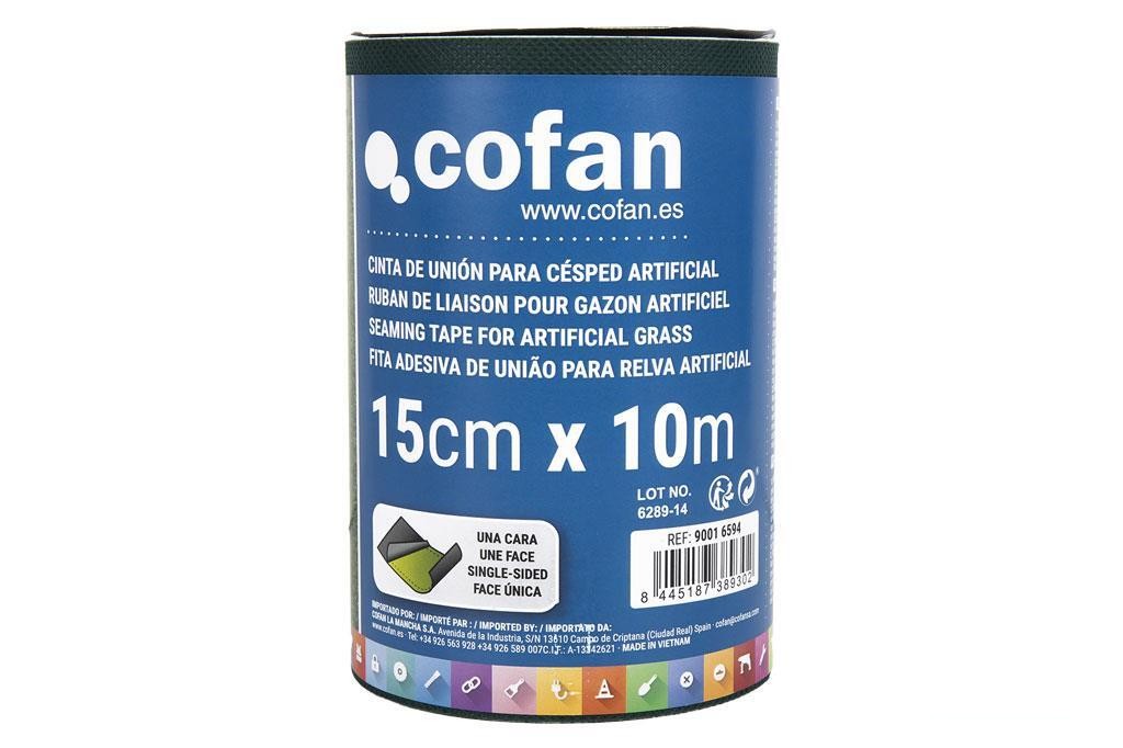 Cinta de Unión para Césped Artificial Una Cara 15 Cm X 10 M Verde