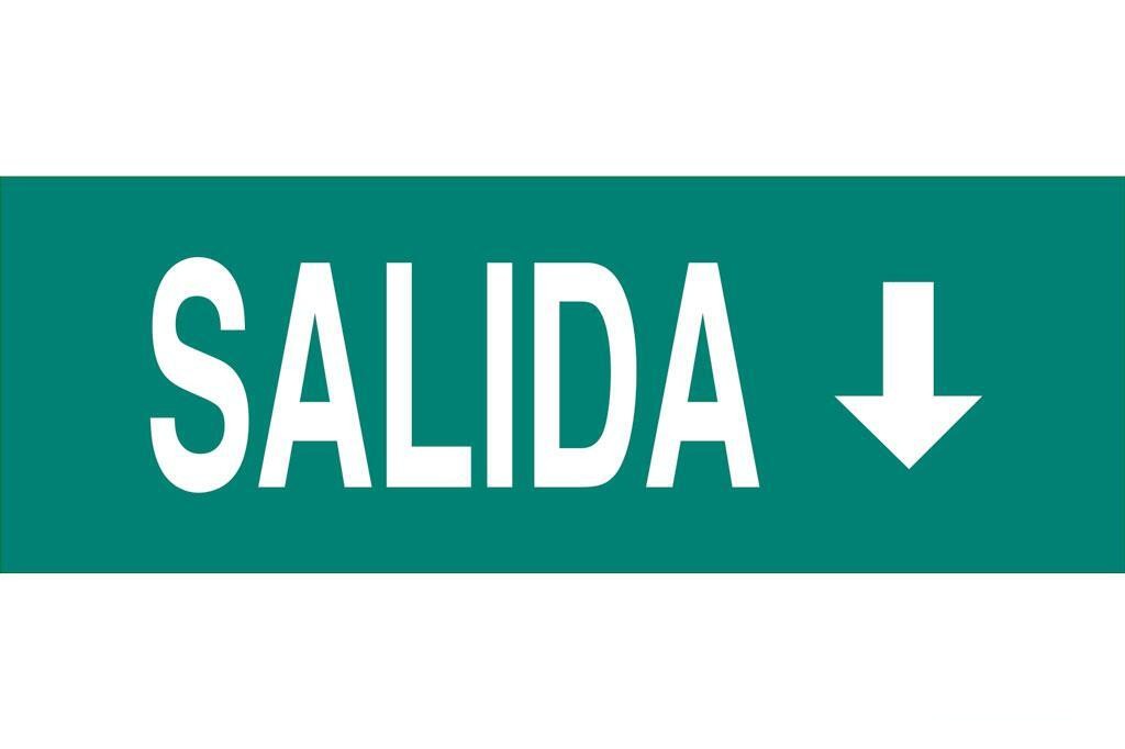 Señal Luminiscente 400X100Mm.