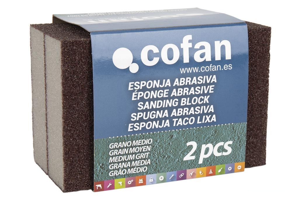 Pack 2 Unds Esponja Taco de Lija Grano Medio