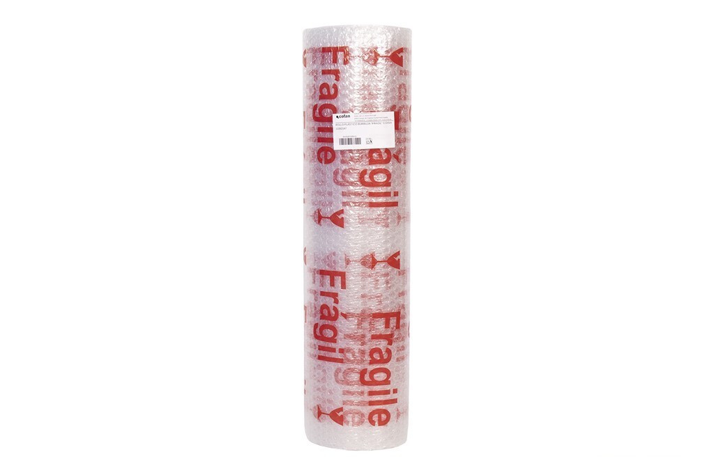 Rollo de Plástico de Burbuja Frágil 40 G/M2, 0,6 X 5 M