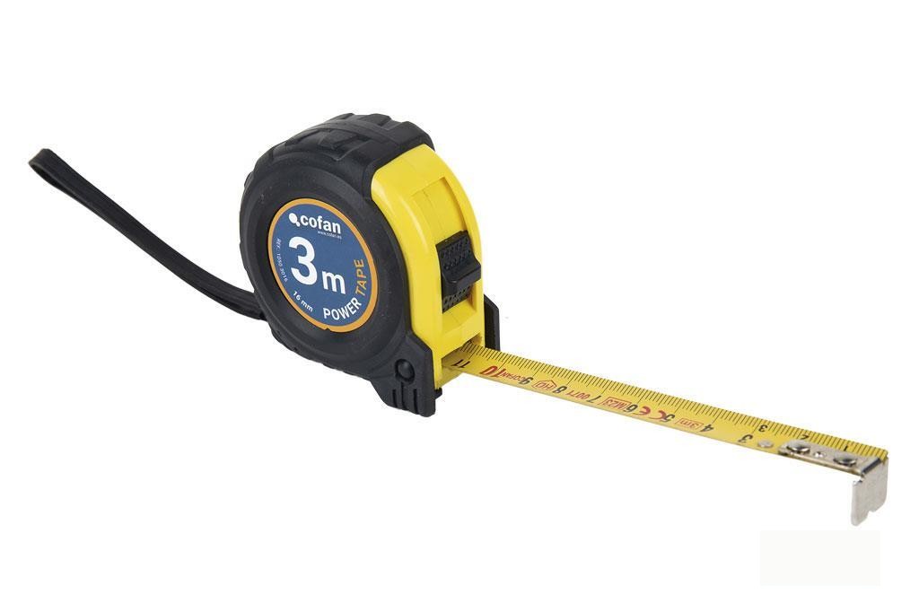 Flexómetro Protec. Goma 16 Mm X 3 M