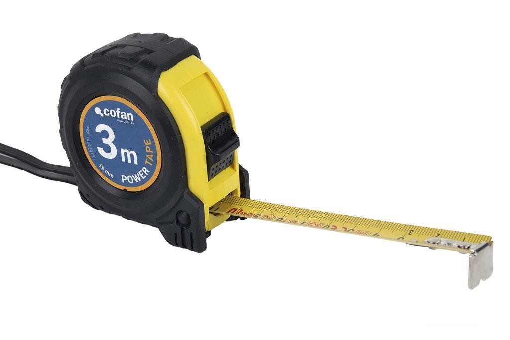 Flexómetro Protec. Goma 19 Mm X 3 M