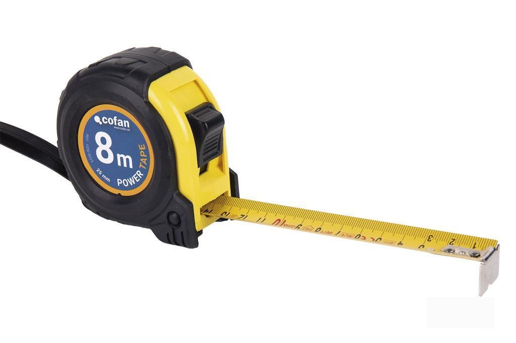 Flexómetro Protec. Goma 25 Mm X 8 M