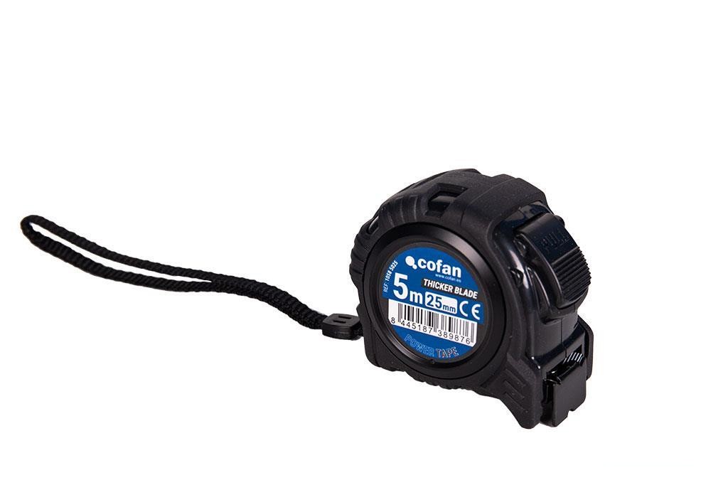 Flexómetro Hoja Negra Doble Cara 25 Mm X 5 M