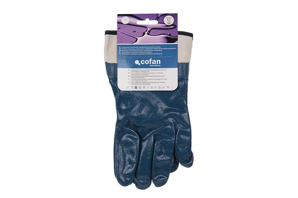 Guante Americano Nitrilo Azul Talla 9 - vista alternativa