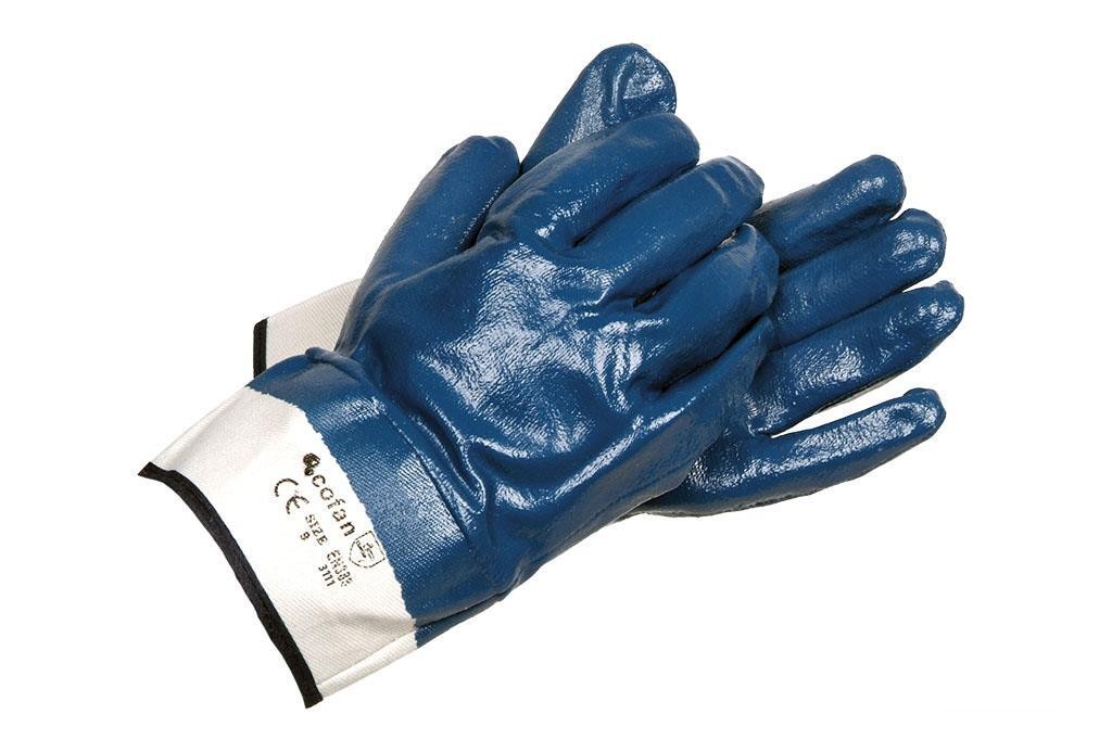 Blister Guante Americano de Nitrilo Azul Talla 9 Venta Unitaria