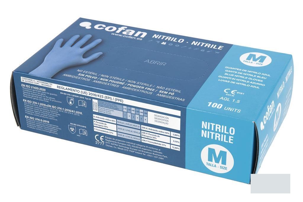 Caja 100 Unds. Guantes de Nitrilo T - M