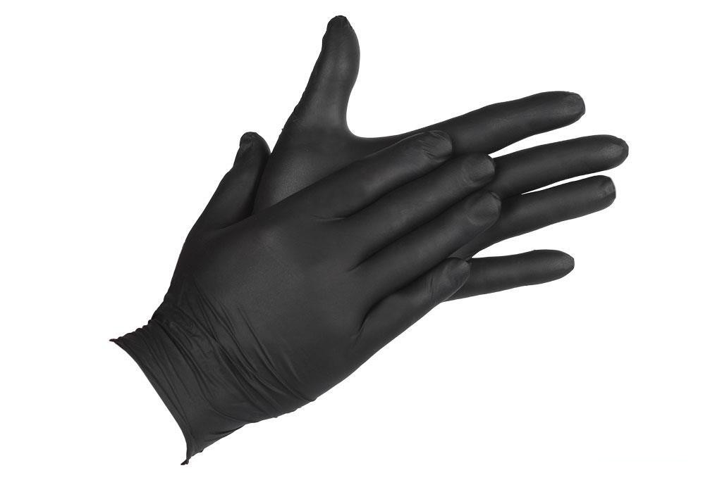 Caja 100 Unds. Guantes de Nitrilo Negro T - M