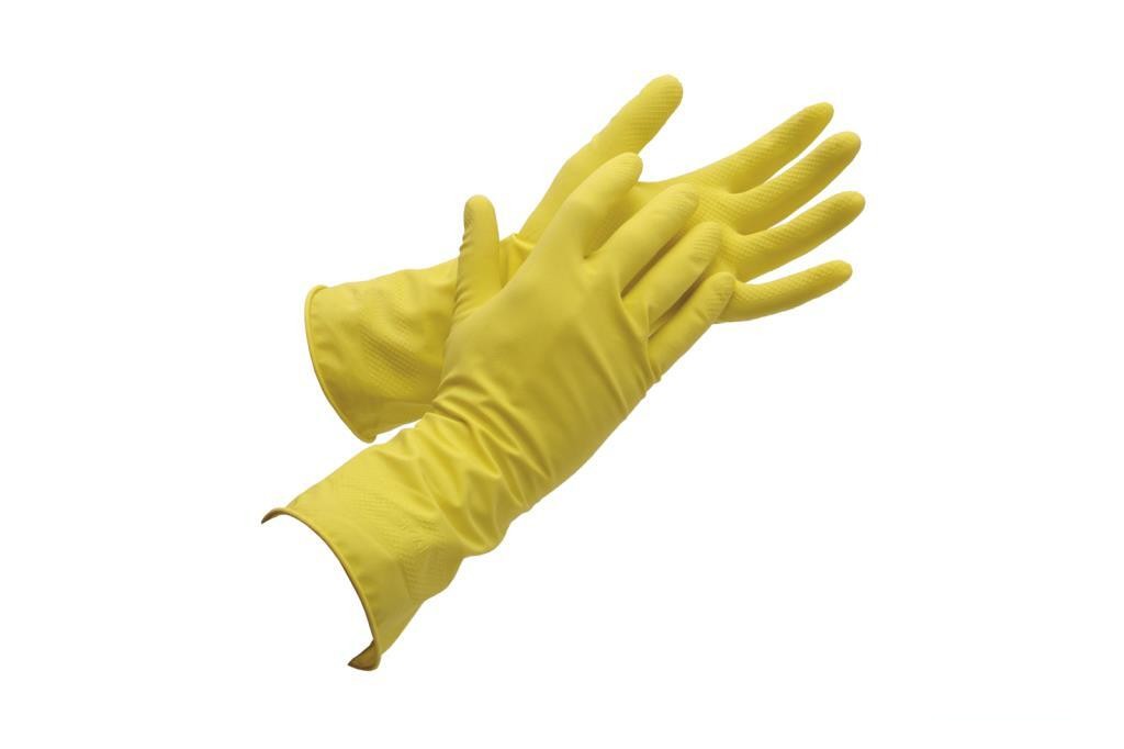 Guante Amarillo Latex Flocado T 6