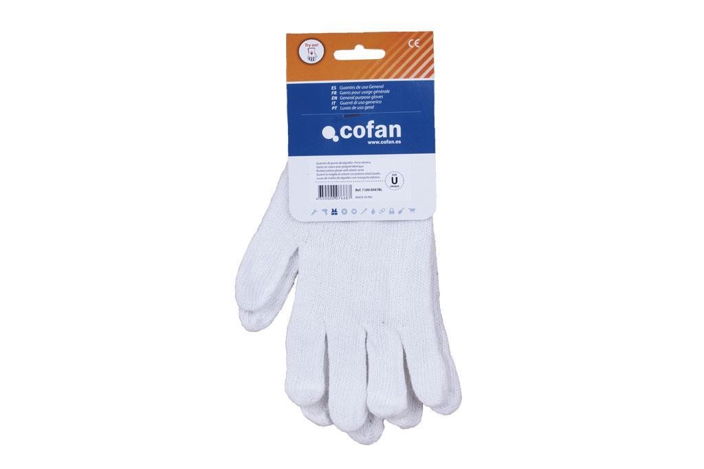 Blíster de Guante de Punto de Algodón con Puño Elástico Venta Unitaria - vista alternativa