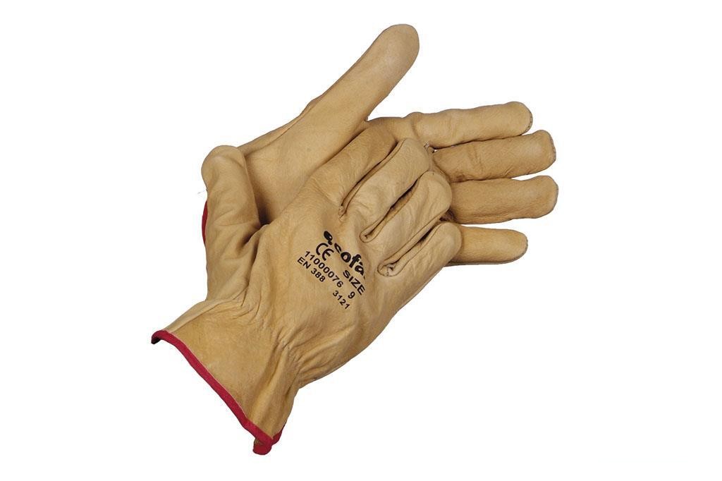 Blíster de Guante de Piel Vacuno Extra Resistente Talla 9 Venta Unitaria