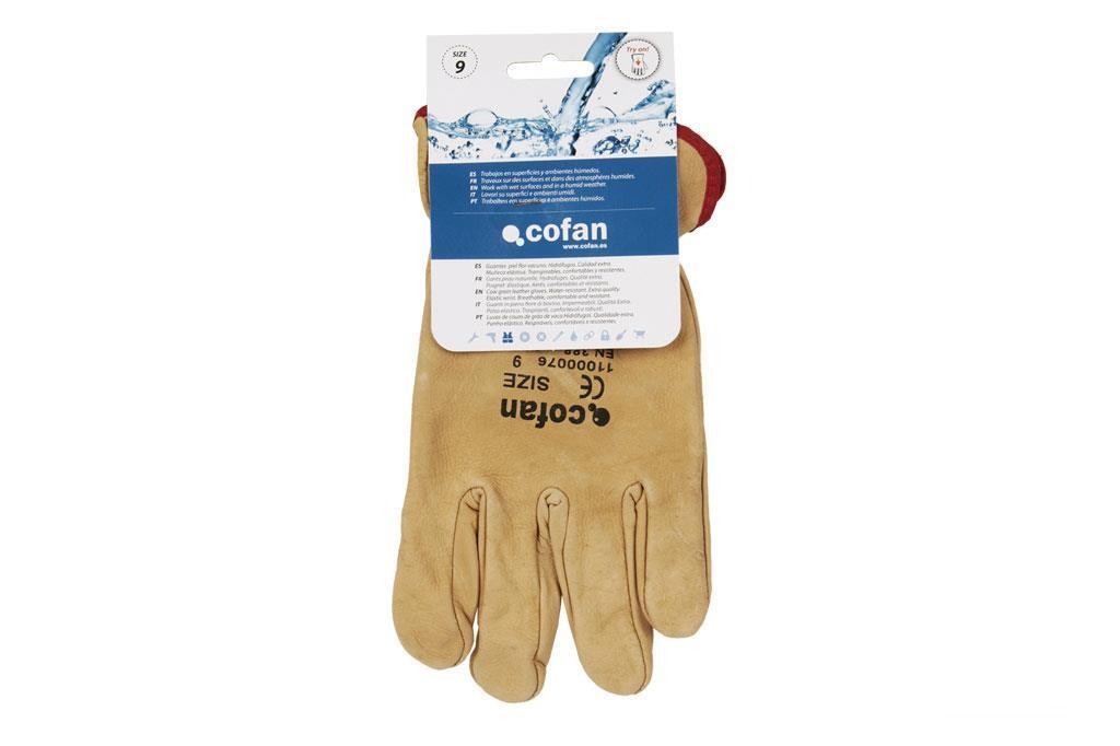 Blíster de Guante de Piel Vacuno Extra Resistente Talla 9 Venta Unitaria - vista alternativa