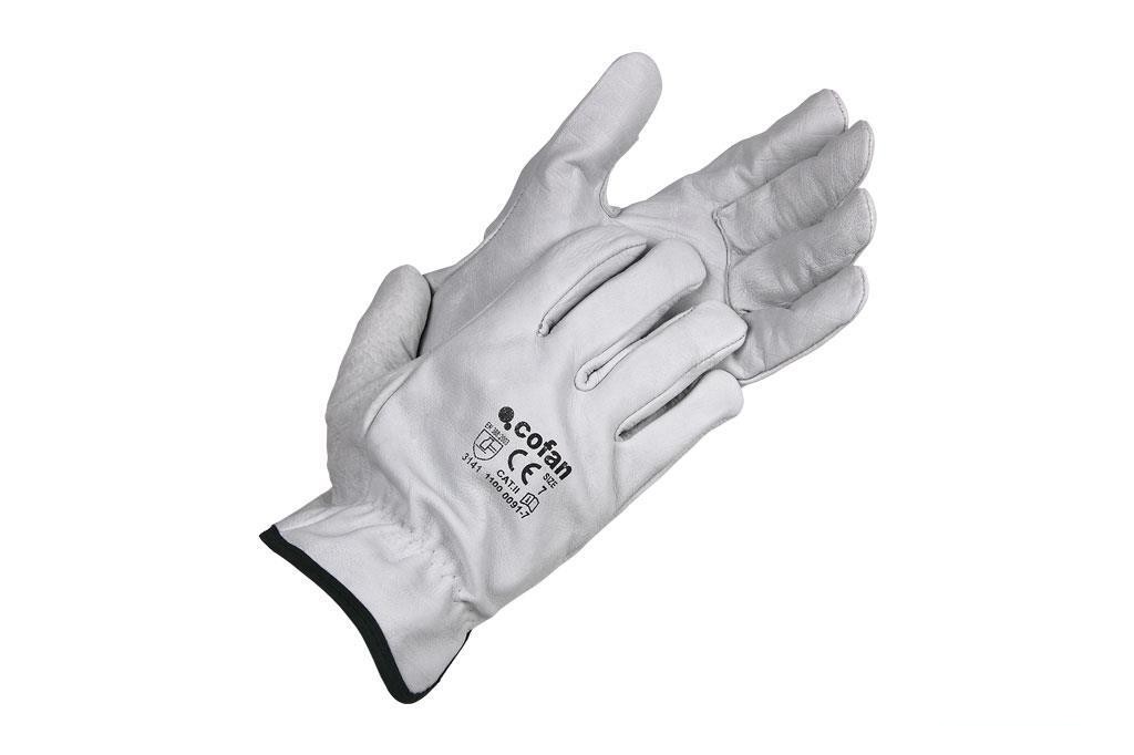 Blíster de Guante de Piel Vacuno Gris Talla 7 Venta Unitaria