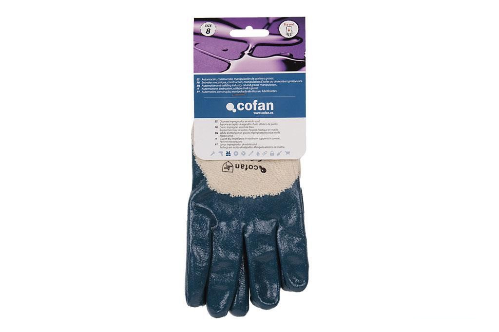 Blister Guantes Nitrilo Azul T-8 - vista alternativa