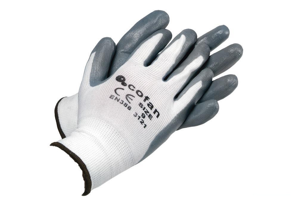Blíster de Guante de Nitrilo 100 % Impregnado de Pu Gris Talla 11 Venta Unitaria