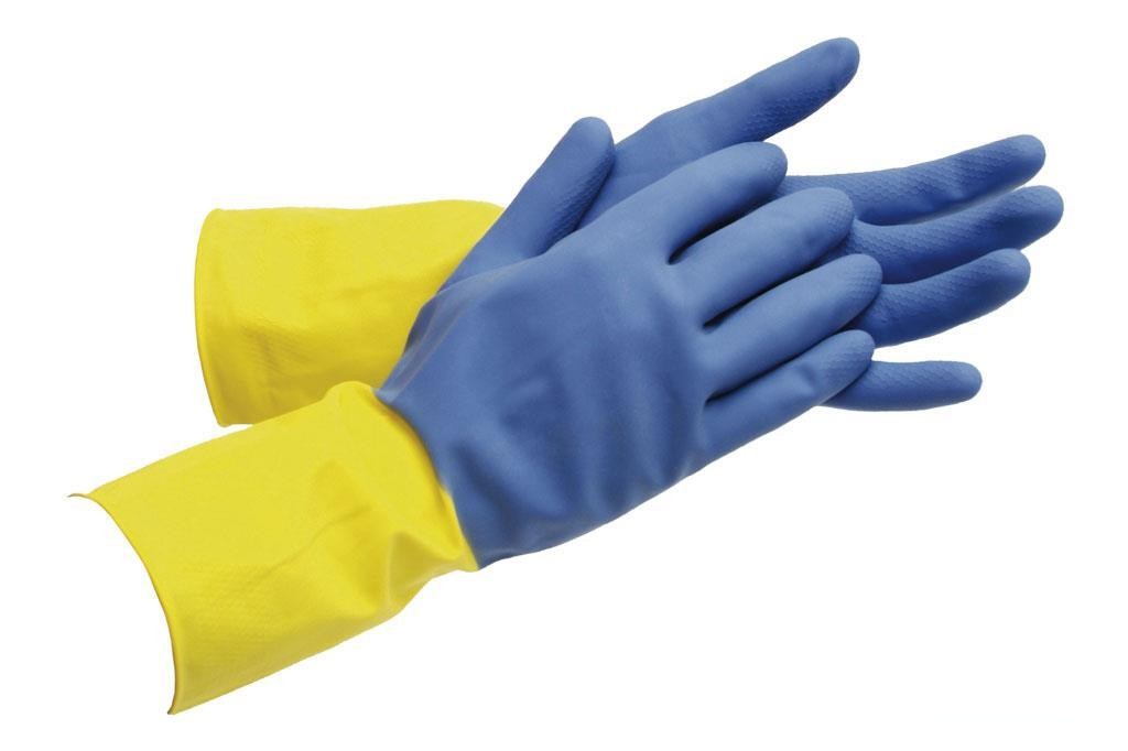 Guante Bicolor Latex Reforzado T 8 Venta Unitaria