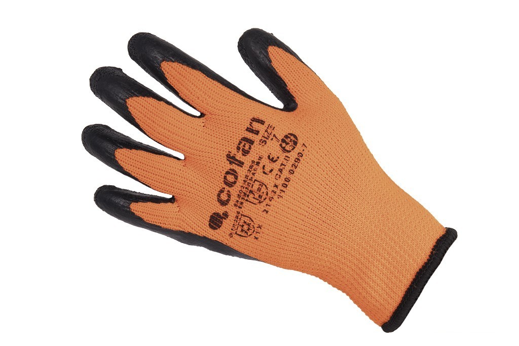 Guante Naranja Fluor con Revestimiento Latex Termico T-7 - vista alternativa