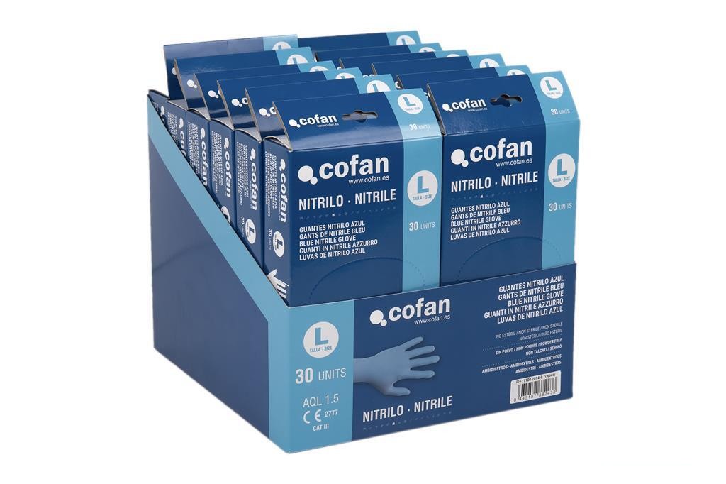 Caja 30 Unds. Guantes Nitrilo T-L