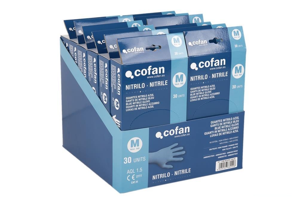 Caja 30 Unds. Guantes Nitrilo T-M
