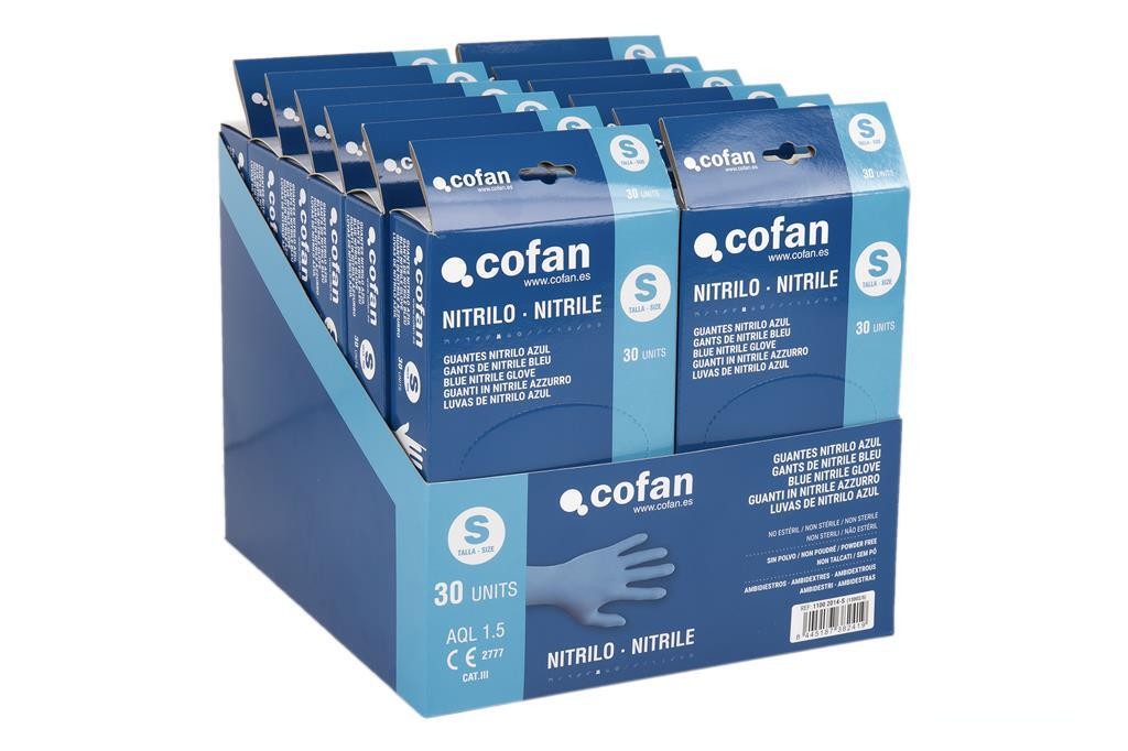 Caja 30 Unds. Guantes Nitrilo T-S