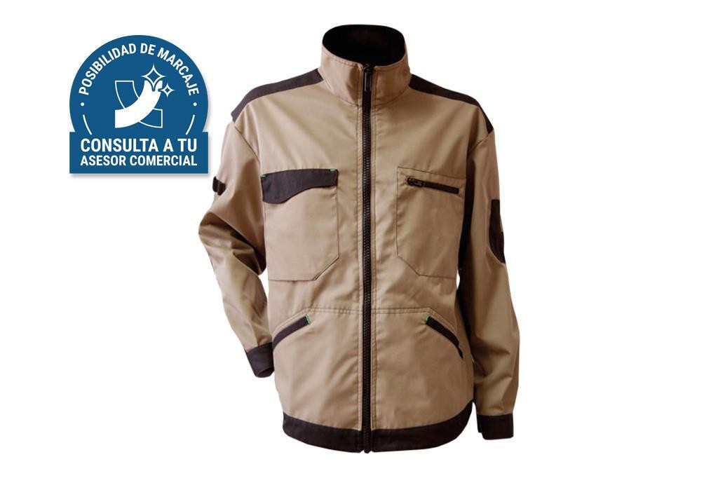 Chaqueta Trabajo Benz 280Gms/M Beis-Negro T-L