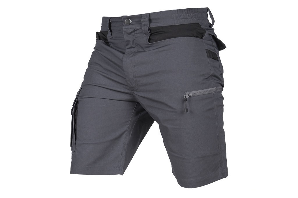 Bermudas de Trabajo Frigg Elastano 215 G/M2 Gris Oscuro con Detalles Negros Talla 50
