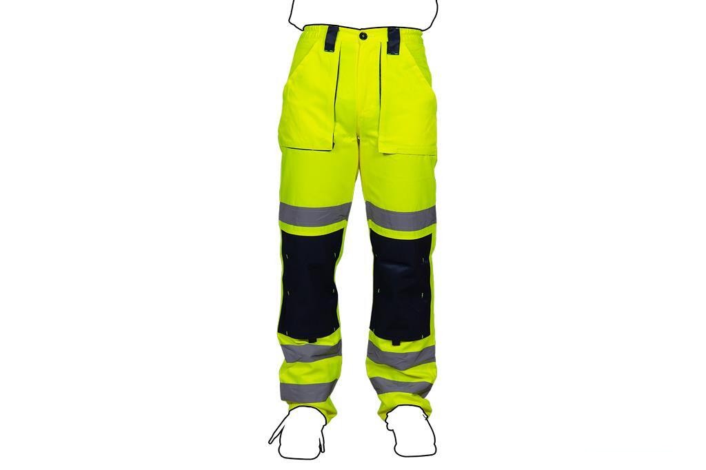 Pantalón de Alta Visibilidad Modelo Sirio Amarillo y Azul Marino Talla Xl