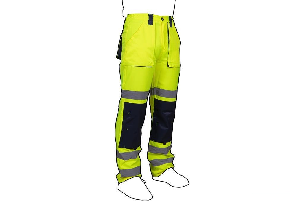 Pantalón de Alta Visibilidad Modelo Sirio Amarillo y Azul Marino Talla Xxl