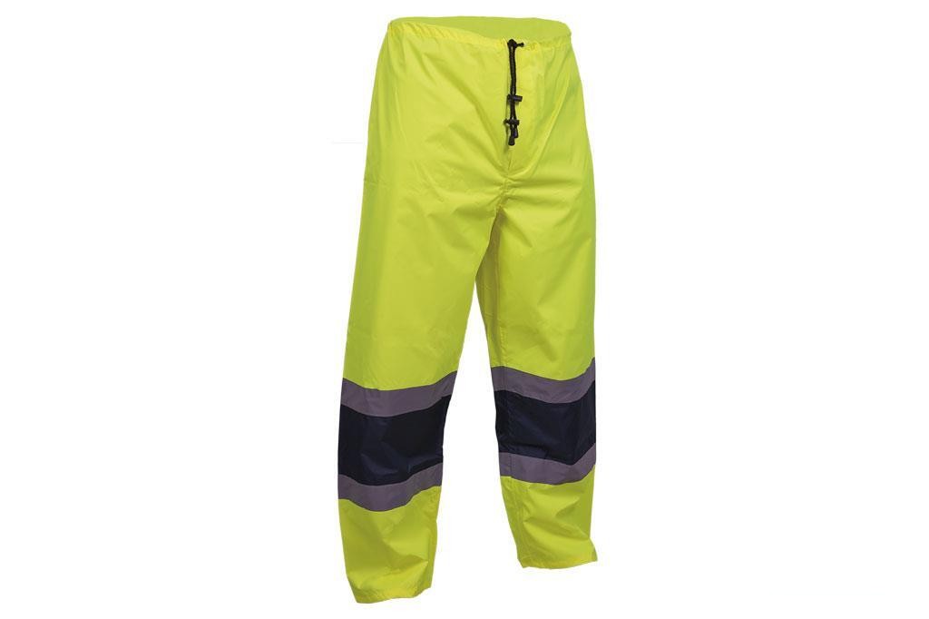 Pantalón de Lluvia de Alta Visibilidad Modelo Bellatrix Amarilla y Azul Talla Xl