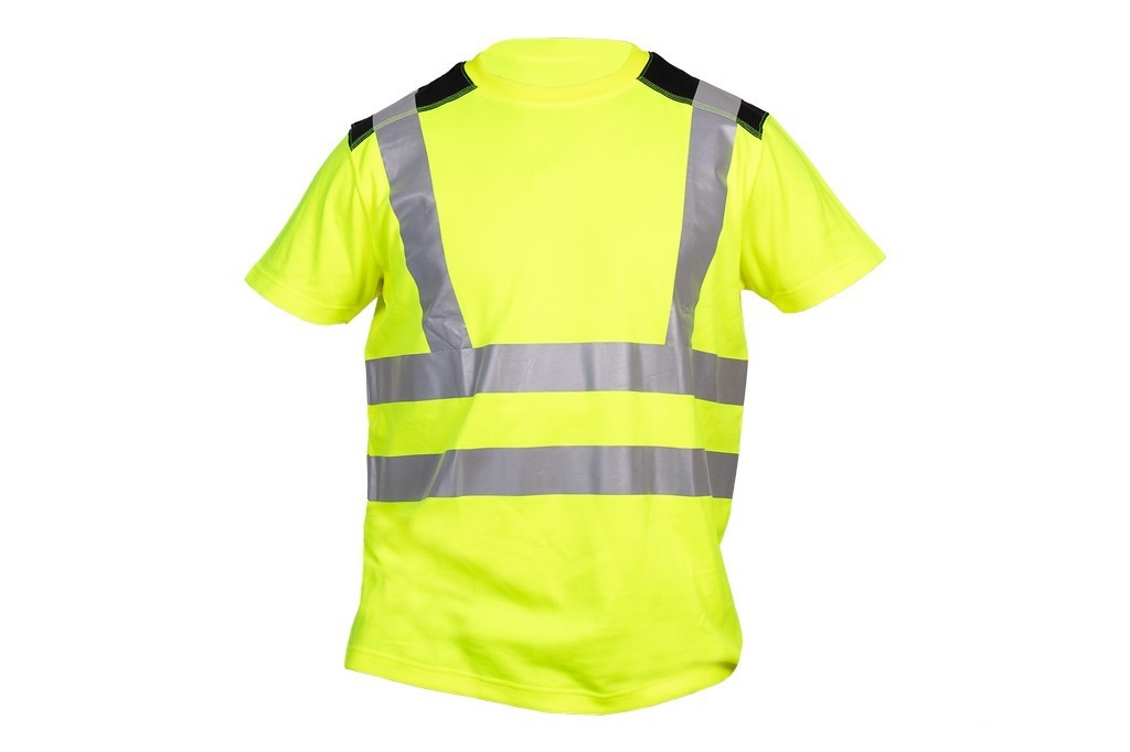 Camiseta de Alta Visibilidad Modelo Atlas Amarilla y Negra Talla S