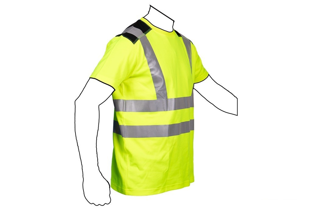 Camiseta de Alta Visibilidad Modelo Atlas Amarilla y Negra Talla Xl - vista alternativa