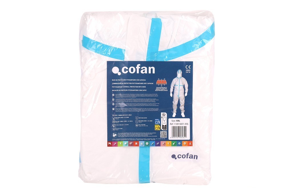Buzo C/Capucha Fitosanitarios Iso 27065 Talla Xxl