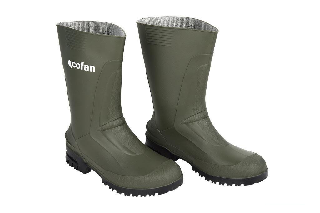 Bota Pvc Verde Media Caña Talla 43