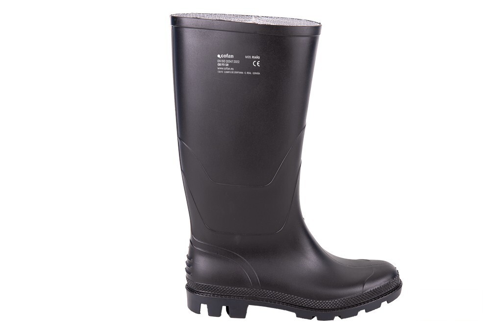 Bota Alta de Agua Pvc Negra Ob Fo Sr Talla 45 - vista alternativa