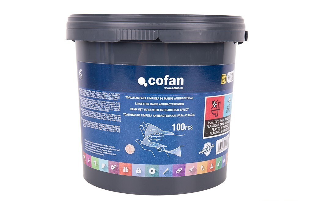 Toallitas para Limpieza de Manos Antibacterias 100 Uds