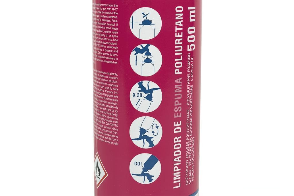 Limpiador Espuma Poliuretano 500 Ml - vista alternativa