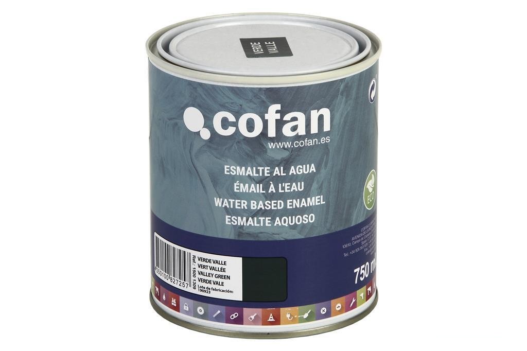 Esmalte Al Agua (750 Ml) Verde Valle Brillo