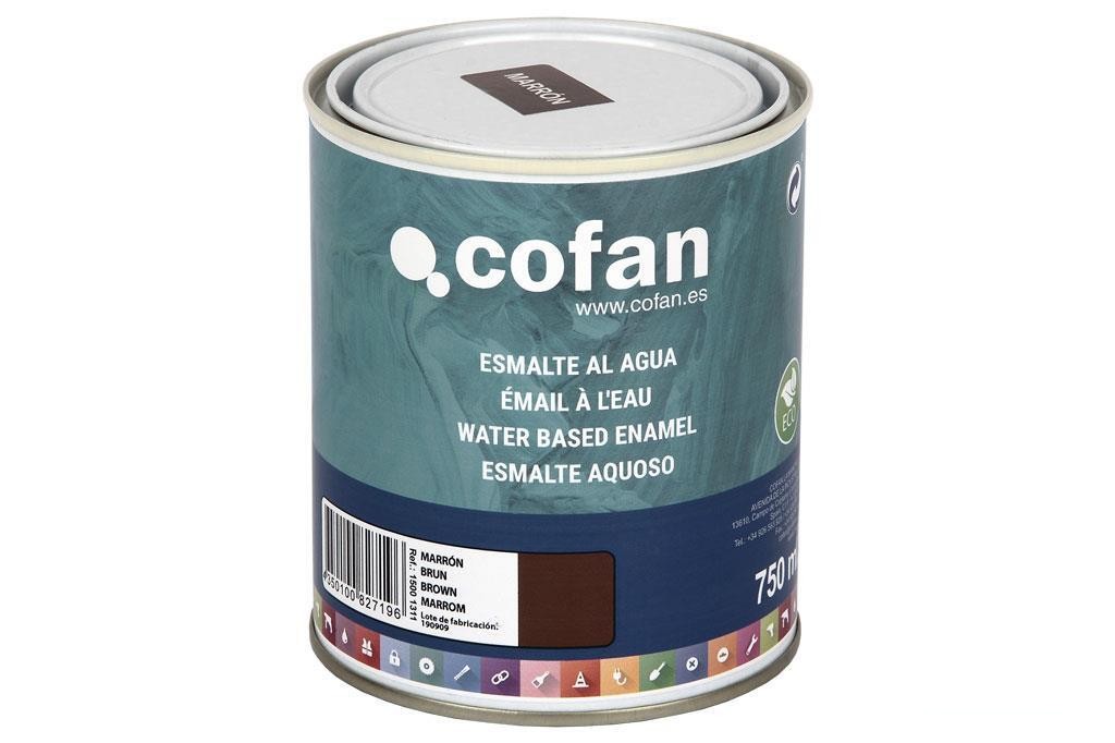 Esmalte Al Agua (750 Ml) Marrón Brillo