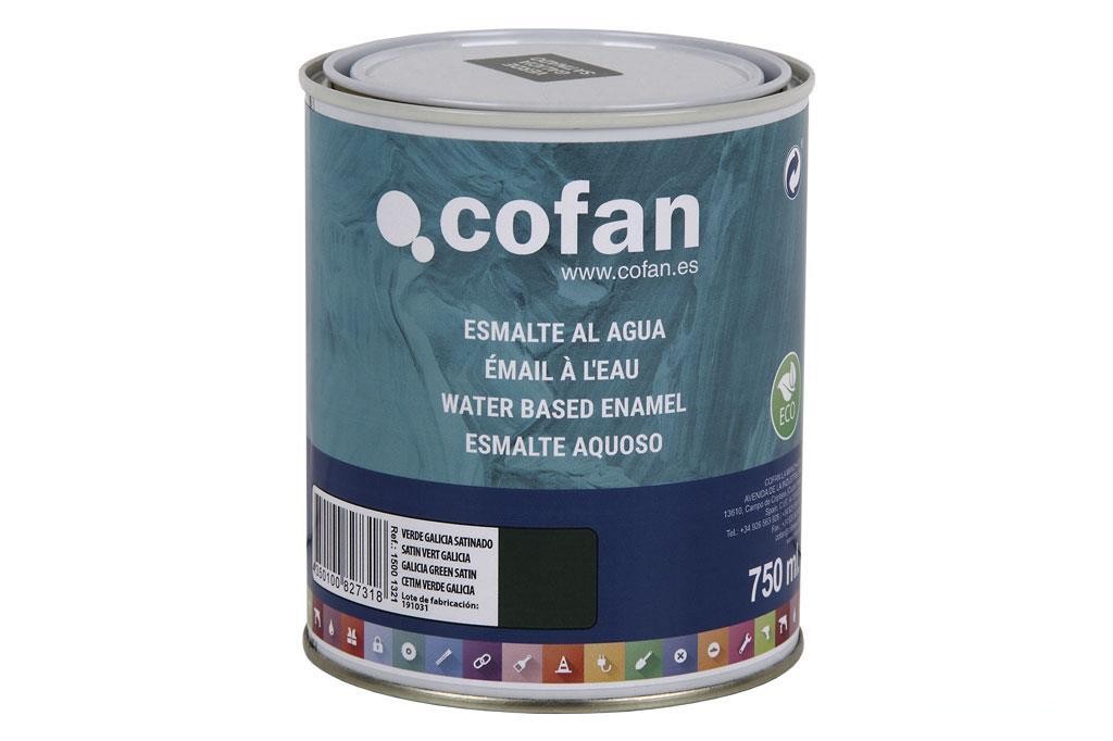 Esmalte Al Agua (750 Ml) Verde Galicia Satinado