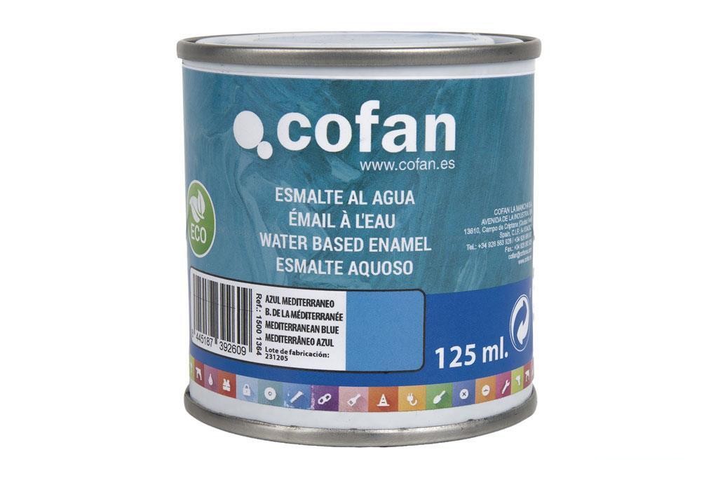 Esmalte Al Agua (125 Ml) Azul Mediterraneo Brillo