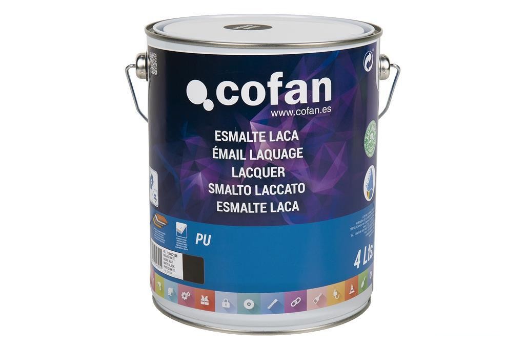 Esmalte Laca Al Agua Negro 4 L Mate