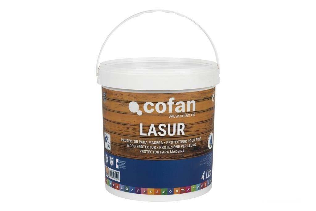 Lasur Protector Al Agua para Madera Mate Incoloro 4 L