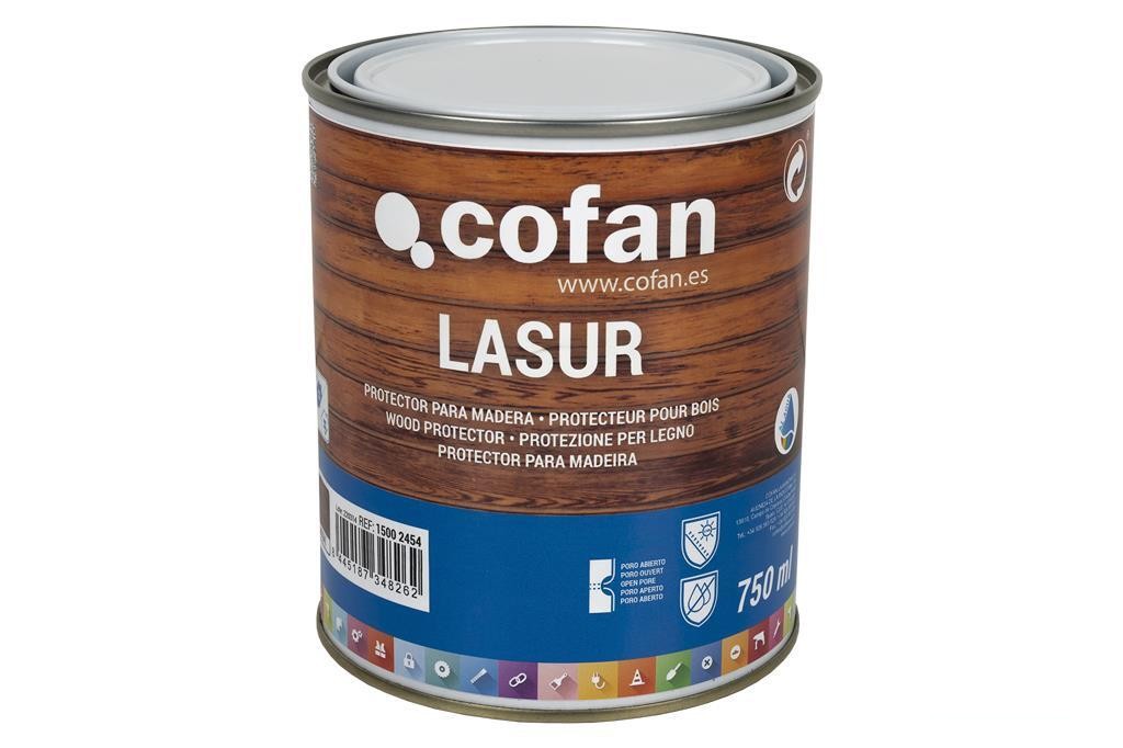 Lasur Protector Al Agua para Madera Mate Nogal 750 Ml