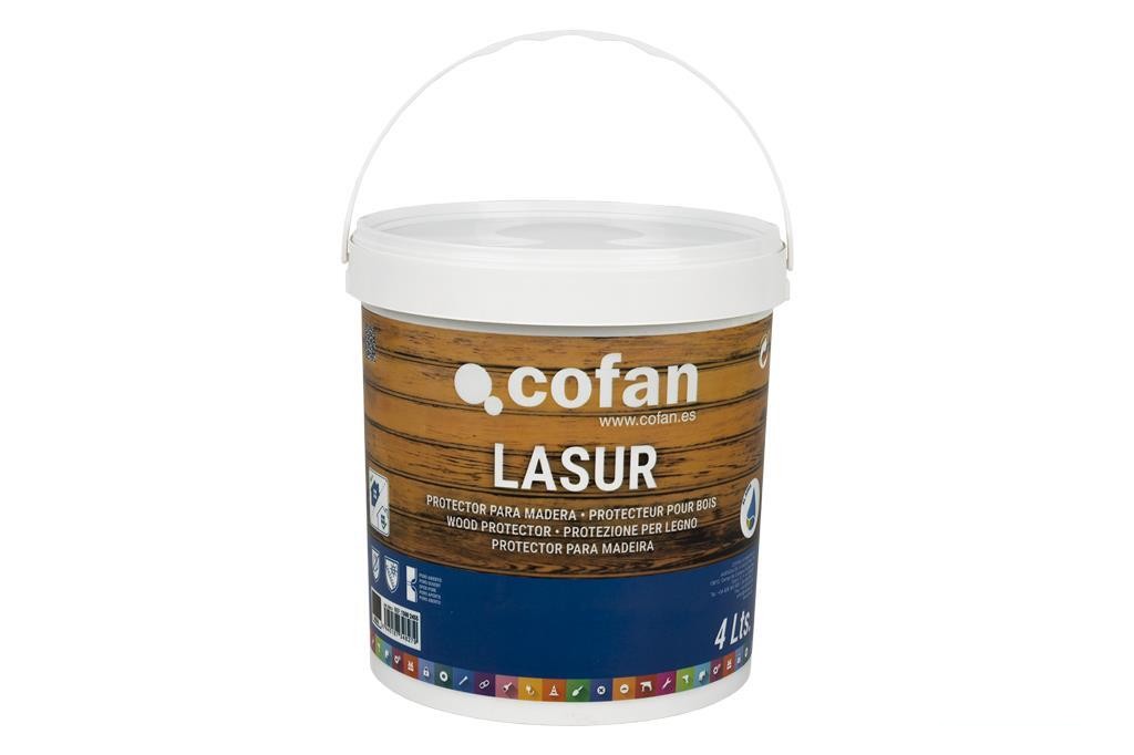 Lasur Protector Al Agua para Madera Mate Nogal 4 L