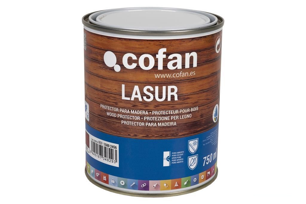 Lasur Protector Al Agua para Madera Mate Teca 750 Ml