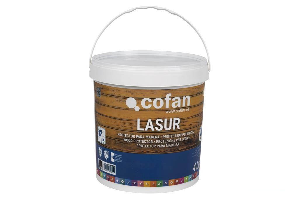 Lasur Protector Al Agua para Madera Mate Palisandro 4 L