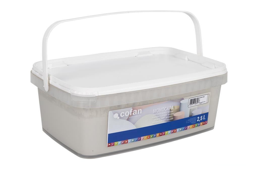 Pintura Plástica Monocapa Gris Suave 2,5 L