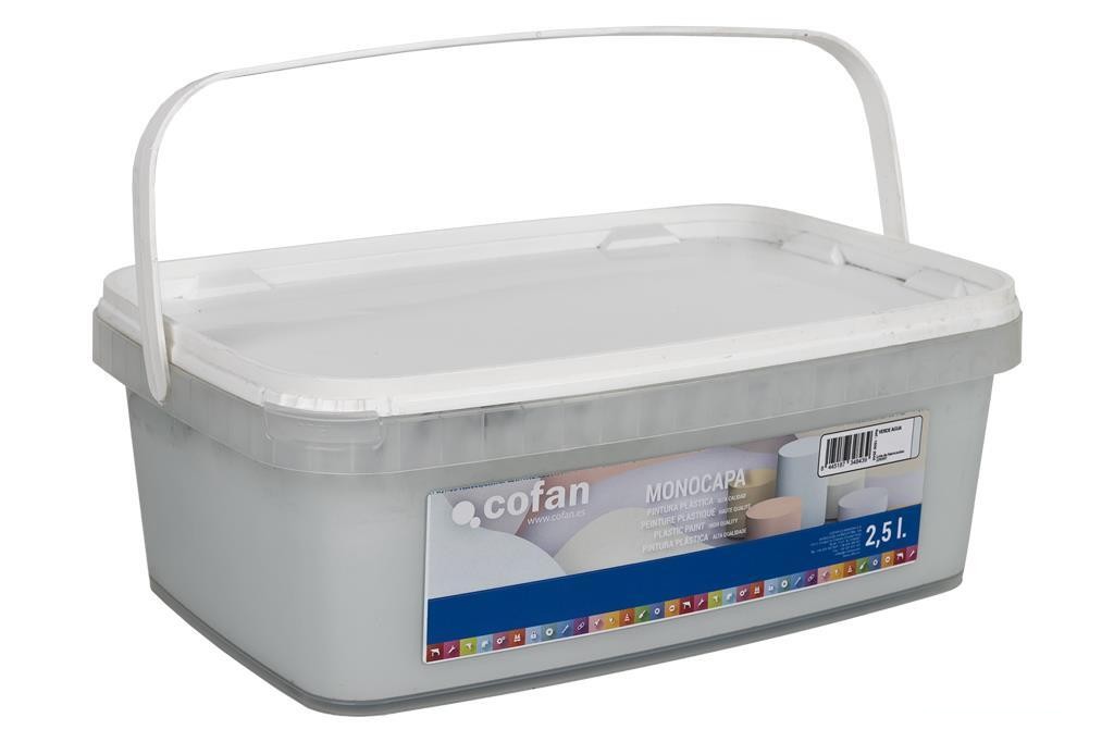 Pintura Plástica Monocapa Verde Agua 2,5 L